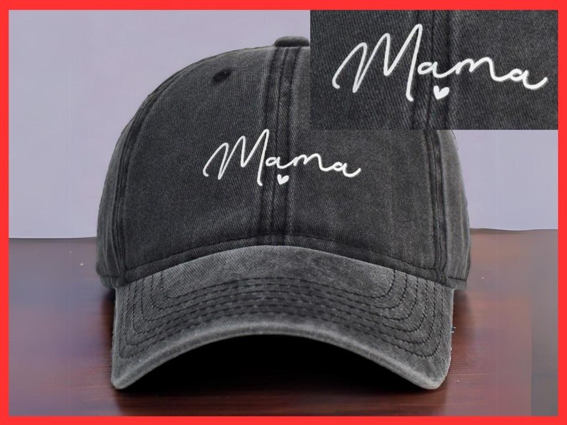 Chapeau de maman Cadeau fête des mères/anniversaire pour femme/mère/grand-mère Casquette de baseball personnalisée Chapeaux uniques image 1