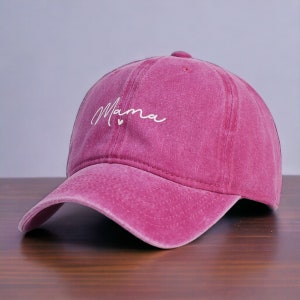 Mama Hat Mother's Day/Birthday Gift for Women/Mother/Grandma PersonalizedBaseball Cap Unique Ha ts Rose