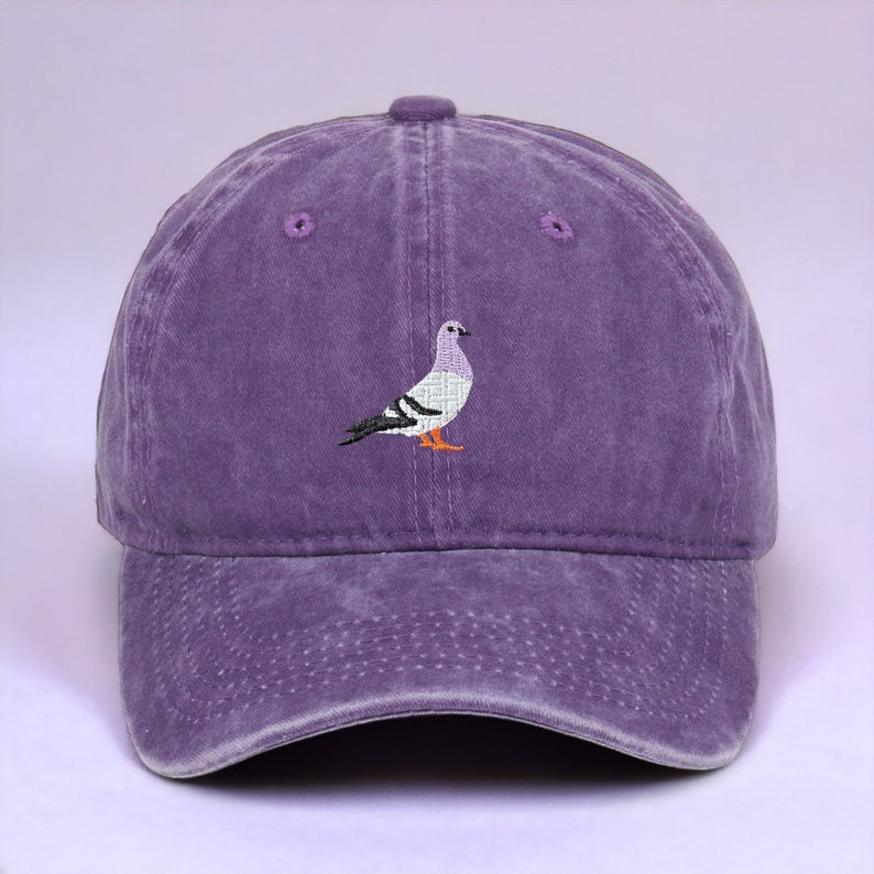 Embroiderable Pigeon Hat Custom Bird Cap Ideal for Nature Lovers Thoughtful Birthday Gift Unique Father's Day Gift FREE Delivery image 5