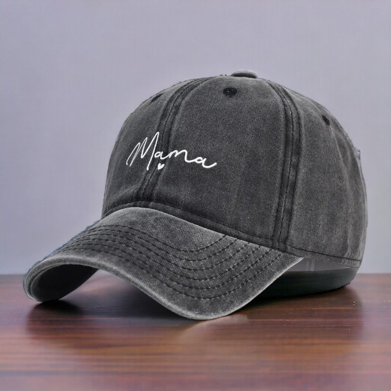 Mama Hat Mother's Day/Birthday Gift for Women/Mother/Grandma PersonalizedBaseball Cap Unique Ha ts Noir