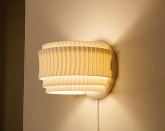 3D Printed Wall Sconce: Elegant Petal Design, Corded or Hardwired