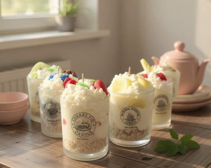 Dessert Soy Candle – Hand-Poured, Gourmet Scents