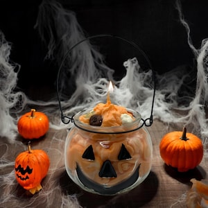 Jack O&#39; Lantern Candle Jar