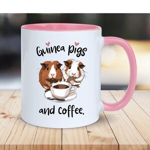 Guinea Pigs And Coffee Mug, Guinea Pig Gift, Gift For Guinea Pig Lover, Birthday Present, Gift For Her