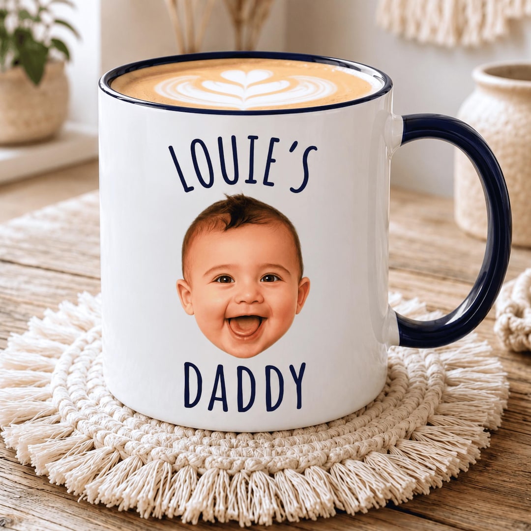 Dad Mug | Father's Day Gifts For Dad | Personalised Baby Photo Mug | New Dad Gift | Granda