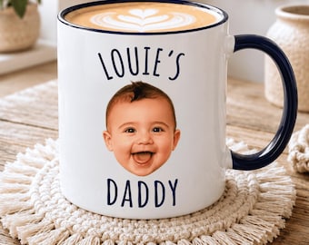 tasse de papa | Cadeaux de fête des pères pour papa | Mug photo personnalisé pour bébé | Cadeau nouveau papa | Cadeaux grand-père papa | Tasse à café d'anniversaire