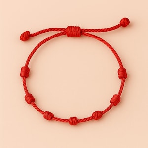Handmade Kabbalah Red String Bracelet: Lucky Amulet Protection Jewelry