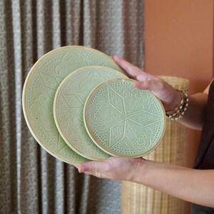 Colorful Moroccan Ceramic Plates - Handmade Beauty for Serving or Display