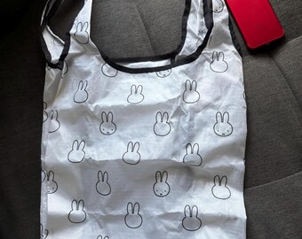 Miffy Reusable Foldable Eco Shopping Bag - White or Brown