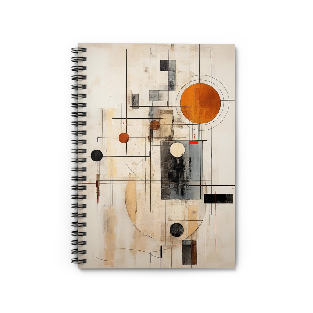 Unique Geometry Spiral Notebook Sturdy Symbolic School Sketchbook ...