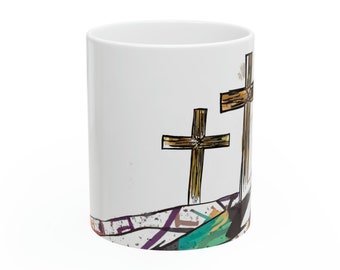 Cross Graffiti 11oz Ceramic Mug