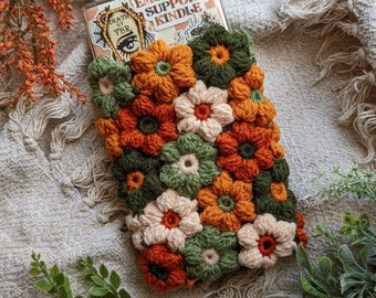 Kindle Sleeve, Crochet Kindle Sleeve, Floral Kindle Sleeve, Reader Gifts, Bookish Gifts , Kindle Cover, Kindle Accessories, Spring Kindle