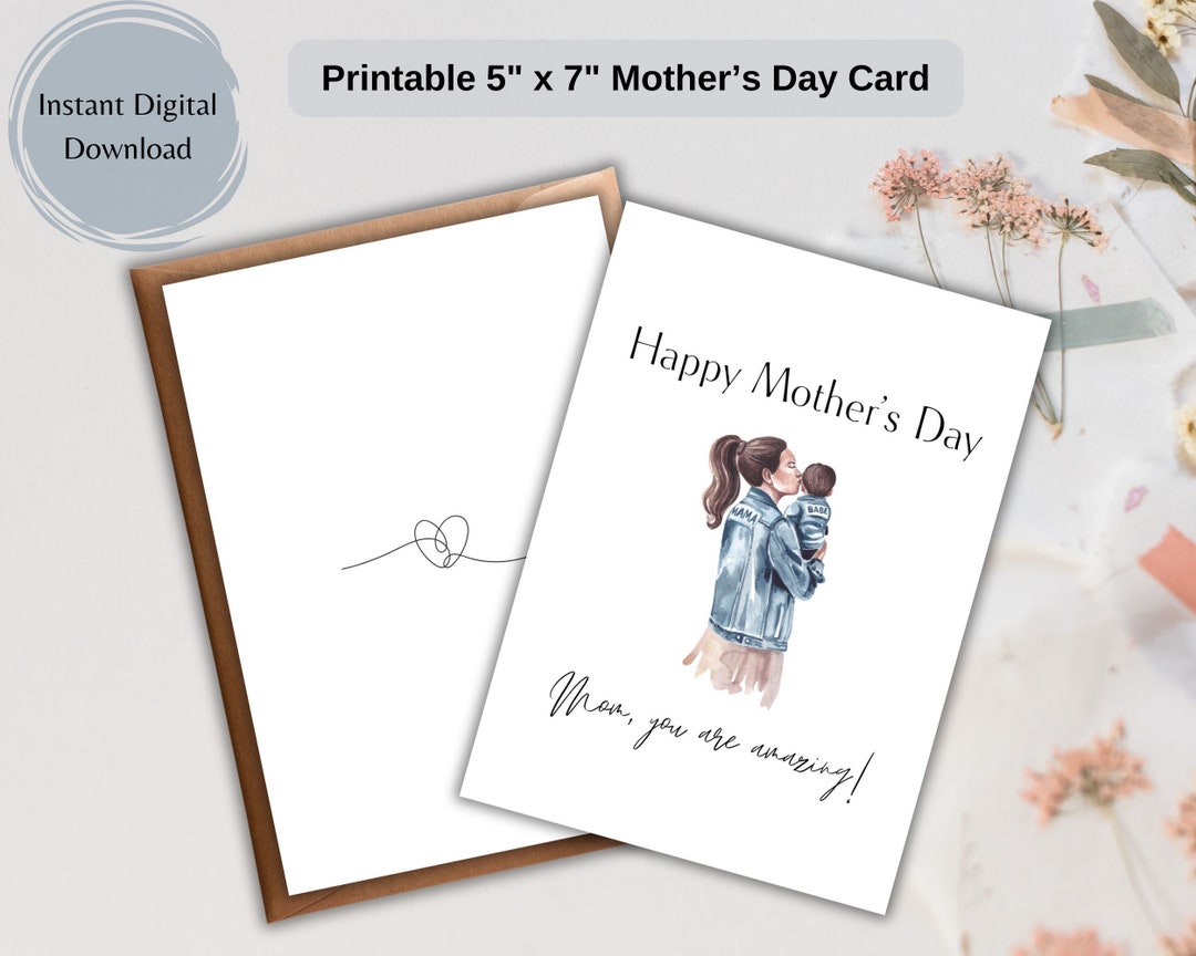 Boy Mom Card | Happy Mother's Day Card | Mom's Boy Card | Son Love | Mom You Are Amazing | Thank - View #4