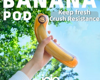 Gardez vos bananes fraîches où que vous soyez avec Joie Banana Pod : étui de protection pour fruits portable pour voyage, pique-nique et fitness, étui à bananes, boîte à lunch