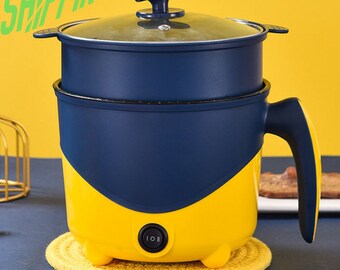 Compact Cooking Marvel: Máquina de cocción eléctrica doméstica, perfecta para empacar ollas calientes de una o dos capas y cocinar arroz antiadherente