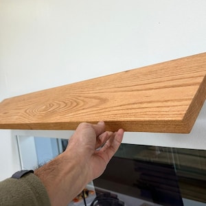 Rustic OAK Floating Shelf with Bracket,Wood Shelf,Rustic Shelf,Bathroom Shelf,Book Shelf,Kitchen Shelf,Wooden Handmade Shelf,OAK Wall Shelf