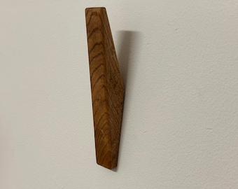 OAK Wall Hooks, Wall Mounted Hooks,Wall Decor,Entryway Organizer,Wood Wall Storage,Coat Hook,Decorative Wall Hooks,Home Decor Gift,Wall Art