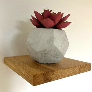 OAK Wall Shelf,Wood Shelf,Wood Wall Decor,Home Organizer,Decorative Shelf,Wall Plant Holder,Square Wood Shelf,Small Shelf,Wall Shelf,Gift