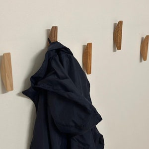 OAK Wall Hooks,Wall Mounted Hooks,Wood Wall Art,Wall Decor,Entryway Organizer,Wood Wall Storage,Coat Hook,Decorative Hooks,Gift for Home
