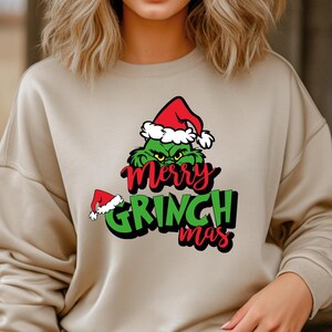 Merry Grinchmas Sweatshirt, Grinch Christmas Shirt, Christmas Party Shirt, Funny Grinch Shirt, Grinch Lover Xmas Shirt, Grinch Hoodie Gift