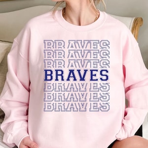 Atlanta Braves Baseball Sweatshirt, MBL Atlanta Shirt, Braves Crewneck, Atlanta Shirt, Sport Shirt, Braves Baseball Sweater
