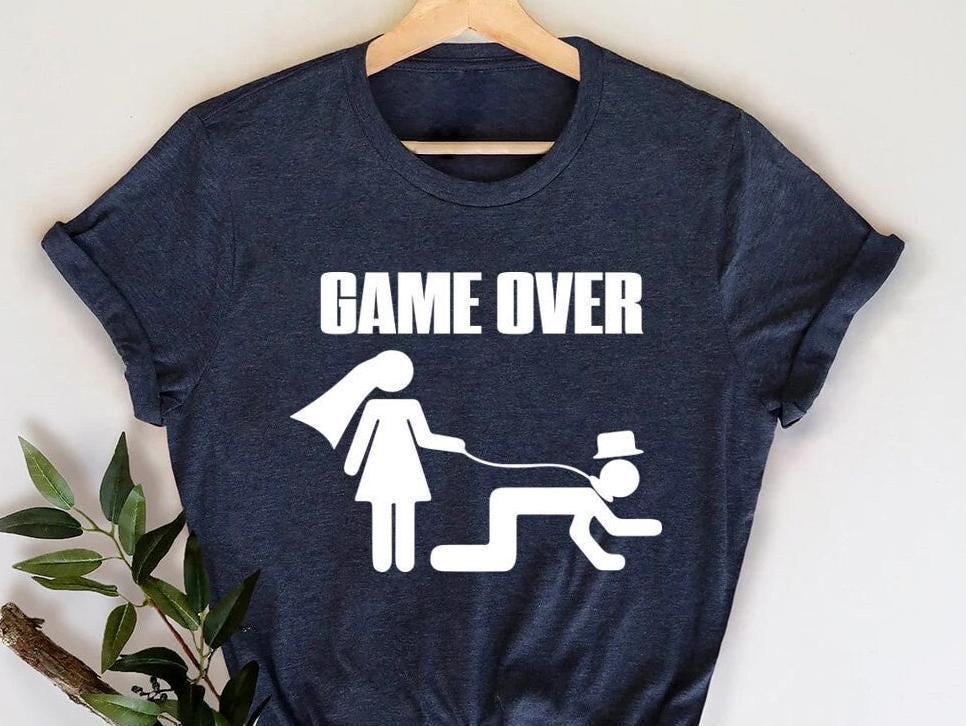 T-shirt Game over mariage evg par Original t-shirt