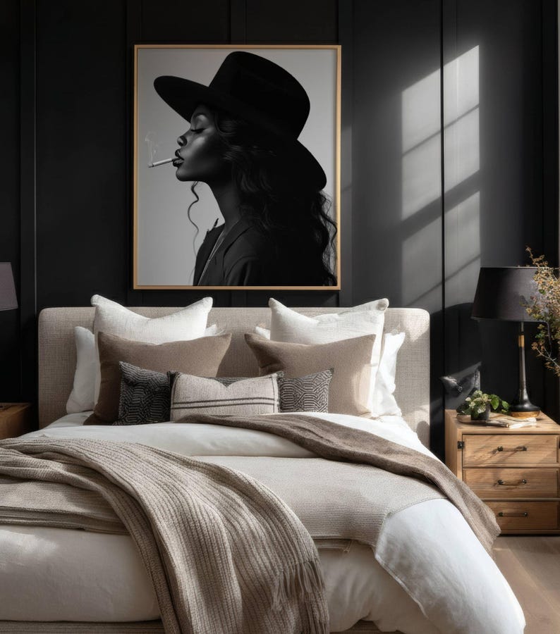 Black Girl Wall Art, Black Woman Wall Art, Black Cowgirl Wall Art ...