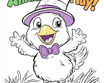 Farm Animals Coloring Book Printable | Kids Activity PDF | Homeschool Farm Unit | Instant Download | Fun for All Ages