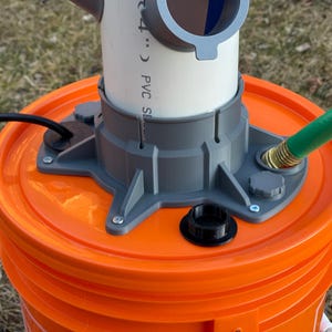HydroSnap Base – Secure Reservoir Mount for DIY Hydroponic Towers | Fits 4&quot; PVC/ABS Pipe