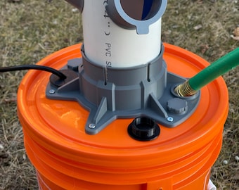 HydroSnap Base – Secure Reservoir Mount for DIY Hydroponic Towers | Fits 4" PVC/ABS Pipe