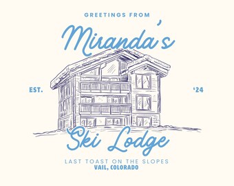 Apres Ski Junggesellinnenabschied Logo Luxe Bachelorette Logo Bachelorette PNG Vail Skiing Logo Letzter Toast Bachelorette Logo Grüße vom Logo