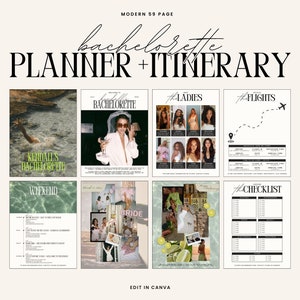 Digital Bachelorette Party Planner Template Luxe Bachelorette Weekend Itinerary Planner Bachelorette Itinerary Bachelorette Party Invitation