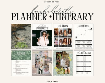 Digital Bachelorette Party Planner Template Luxe Bachelorette Weekend Itinerary Planner Bachelorette Itinerary Bachelorette Party Invitation