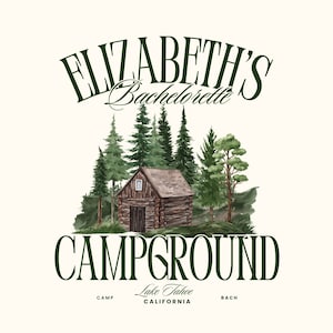 Camp Bachelorette Party Logo Bachelorette SVG Custom Bachelorette Logo Camping Bachelorette PNG Bach Camp Logo Camp Bachelorette Invitation