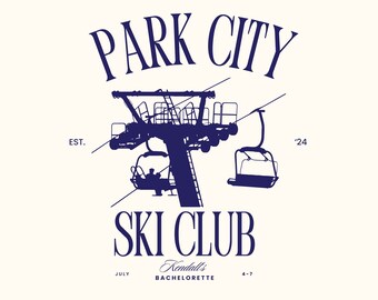 Apres Ski Bachelorette Logo PNG Park City Junggesellinnenabschied Logo Ski Geburtstagslogo Ski Thema Bachelorette Logo Skilaufen Logo Social Club Logo