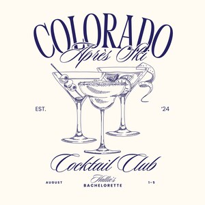 Cocktail Bachelorette Logo Apres Ski Thema Bachelorette Logo Cocktail Bachelorette PNG Martini Bachelorette Party Logo Ski Bachelorette Logo