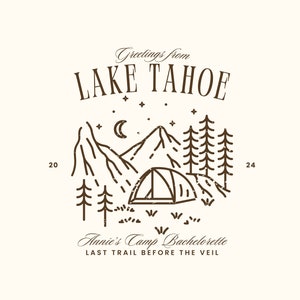 Camp Bachelorette Logo Bachelorette SVG Custom Bachelorette Logo Bachelorette PNG Bach Camp Logo Greetings From Camp Bachelorette Invitation