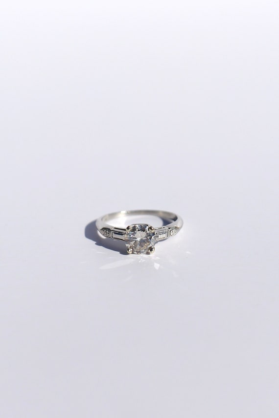 0.85ct Art Deco Old European Cut Solitaire with B… - image 1