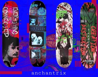 Custom Skateboard Deck Design (Digital)