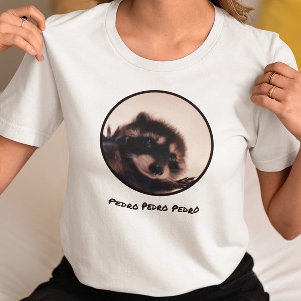 Pedro Raccoon T-Shirt / meme animal T-Shirt / Viral Pet T-Shirt