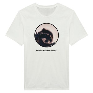 Pedro Raccoon T-Shirt / meme animal T-Shirt / Viral Pet T-Shirt zdjęcie 3