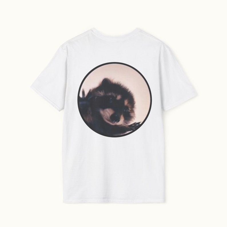 Back- Pedro dancing Racoon T-Shirt white