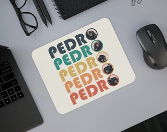 Pedro Retro Colorful Mouse Pad - Y2K Inspired Design, Trendy TikTok Office Accessory, Ergonomic Vintage Mousepad