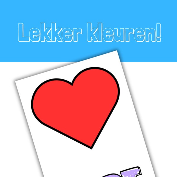 Kleurboek - Vormen - Nederlands - Peuters - Kleuters - Leren - Kleuren - Dutch - Color - Learn - Shapes -  PDF