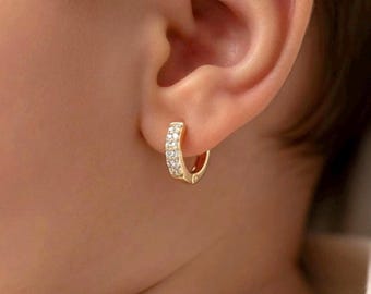 Hypoallergenic Small Hoop Earrings for Kids Babies Girls | Won’t Irritate Ears | Gold  Huggies | Gift Ready Baby Shower Jewelry