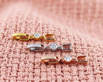 Sparkly Necklace Extender, Bracelet Extender, Rose   Gold, Yellow Gold, Silver Extender for Party Jewelry Set, Tight Necklace and Bracelet