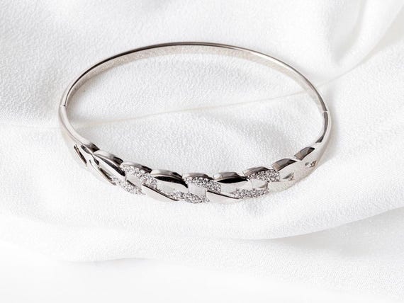 Sparkling Silver Bracelet, Handwritten Note, Nontarnish