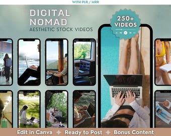 500 Reels para Nómadas Digitales: Contenido de Marketing PLR/MRR (Plantilla Descargable) Videos para Redes Sociales de Agentes de Viajes, Derechos de Reventa Maestros