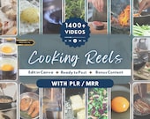 1400+ Cooking Videos | Aesthetic Food Content | Faceless Reels | Social Media Branding & Marketing | Influencers | Instagram, TikTok YouTube