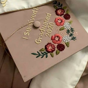 Custom Graduation Cap | Embroidery Graduation Cap | Personalized Graduation Cap | Graduation Hat | Grad Cap | Class of 2025 | Handmade